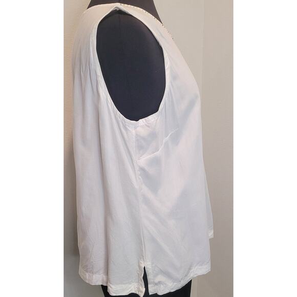 Art-to-Wear Embroidered Gold Fish Tank Top Boho XL - Picture 3 of 8